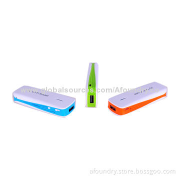 150Mbps Mini 3G/4G Wi-Fi Routers with 1,800mAh Battery, Power Bank Function